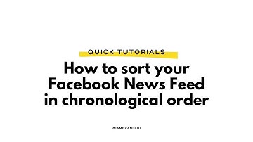 Sorting Facebook News Feed in Chronological Order
