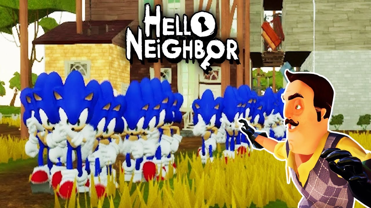 CLONING MY SONIC NEIGHBOR | Hello Neighbor Mod - YouTube
