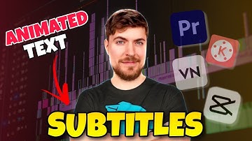 CREATE Animated Subtitles Like MrBeast | How to Create Animated subtitles