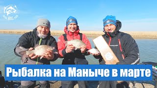 Рыбалка на Маныче в марте! Ловим густеру и карася на фидер ранней весной.