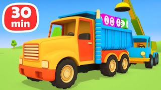 Car cartoon for kids & full episodes cartoon compilation - Learn numbers with street vehicles. by Clever Cars 311,006 views 1 year ago 29 minutes