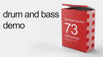 Behringer Neutron preset -  "73 EDM patches" (Drum and bass demo)