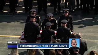 Officer Mark Lentz was laid to rest Thursday
