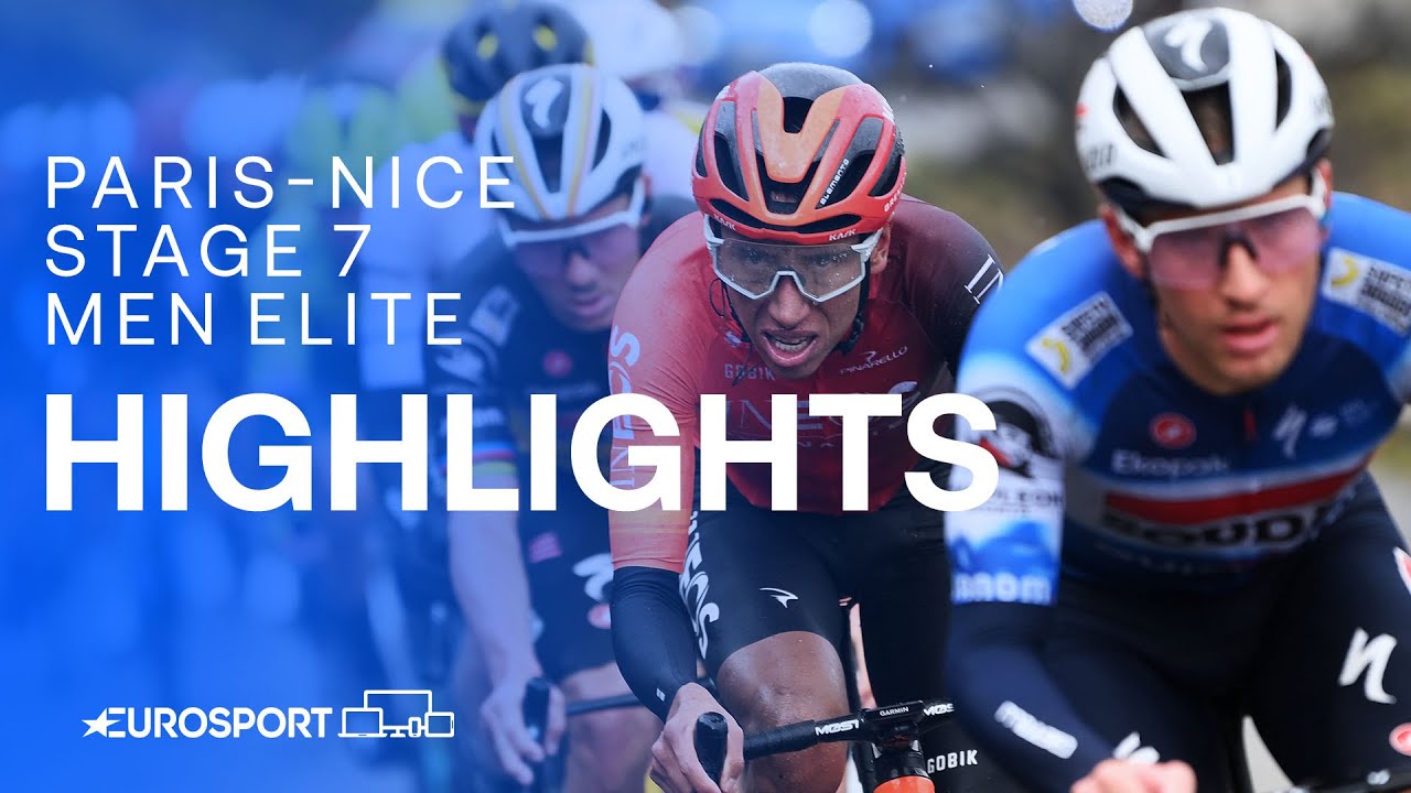 NASTY weather takes over the stage ☔️ | Paris-Nice 2024 Stage 7 Highlights | Eurosport Cycling