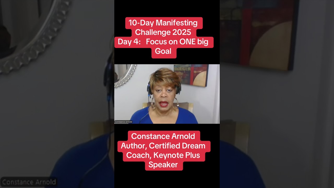 ￼ manifesting challenge Focus on one Goal