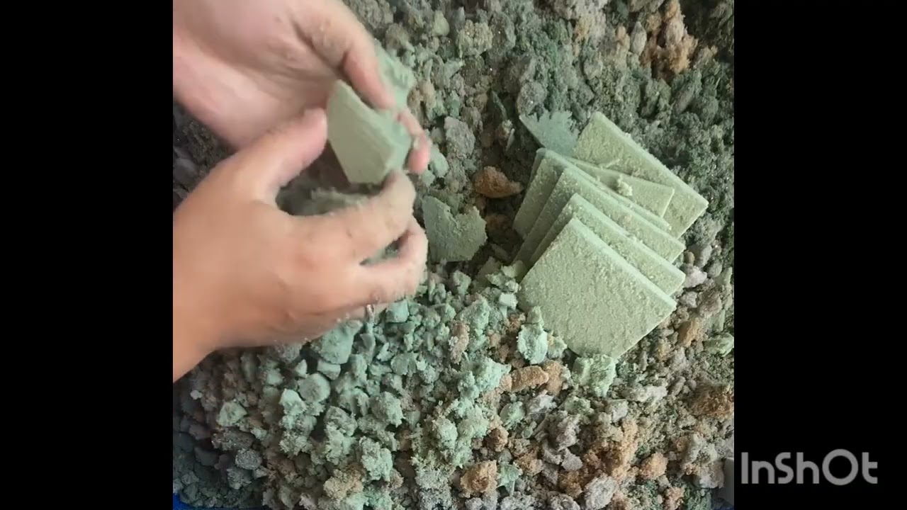 ASMR amazing floral foam crunch 🤤😻 satisfying crunch 🤩🤩