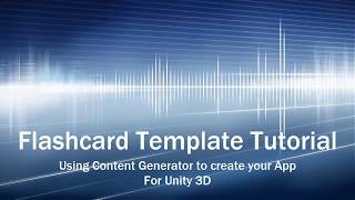 Flascard Template - Tutorial