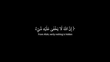 إن الله لا يخفى عليه شيء في الارض ولا في السماء|| كرومات قرآنيه|| سورة آل عمران - عبدالرحمن مسعد