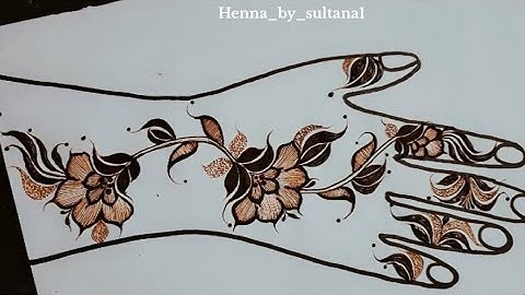 Arabic henna mahendi ✨ simple and Easy ❤️ Step by step tutorial for beginners ✨
