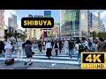 Tokyo japan  4k shibuya  1 hour walking tour  october 2023