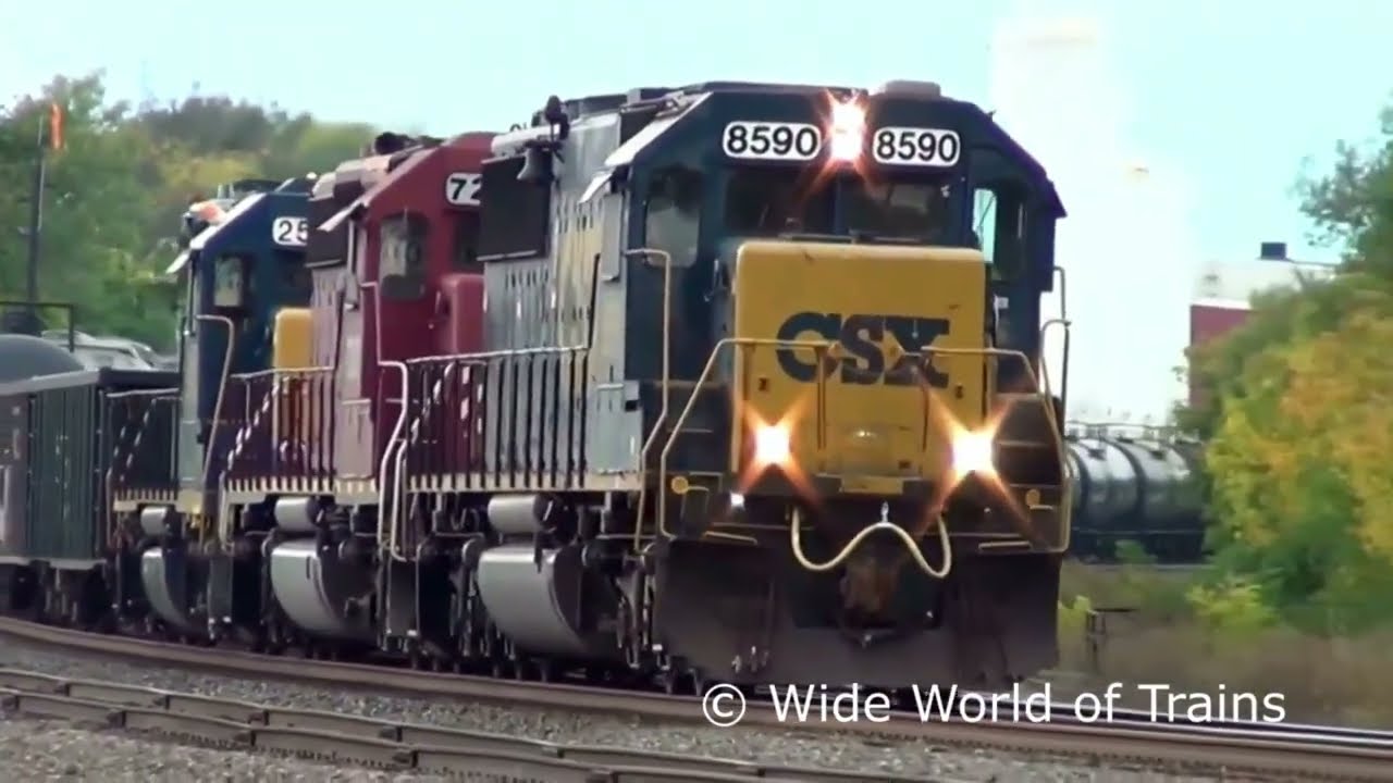 Check Out These 50 Old Train Engines GP30 GP15 High Hood SD40-2 and More!