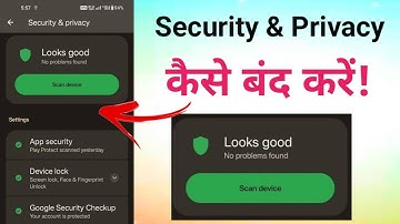 Security & Privacy Check Status Kaise Band Kare || Oneplus Nord Ce Lite 5G