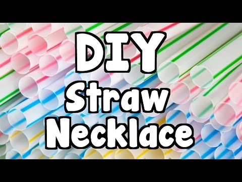 DIY Crafts: How To Make Necklace Chain With Straws