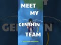 Meet my Genshin Impact Team