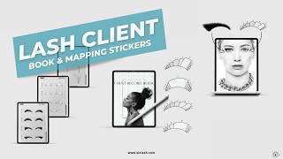 Digital Lash Client Record Book for GoodNotes — how to use the lash styling stickers walkthrough
