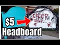 Thrift Store Flip 💀old Headboard makeover  Halloween Decor yard centerpiece