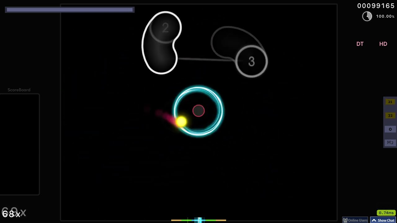 my new top play 287pp el sonidito omekyu's insane HDDT 98.90% fc