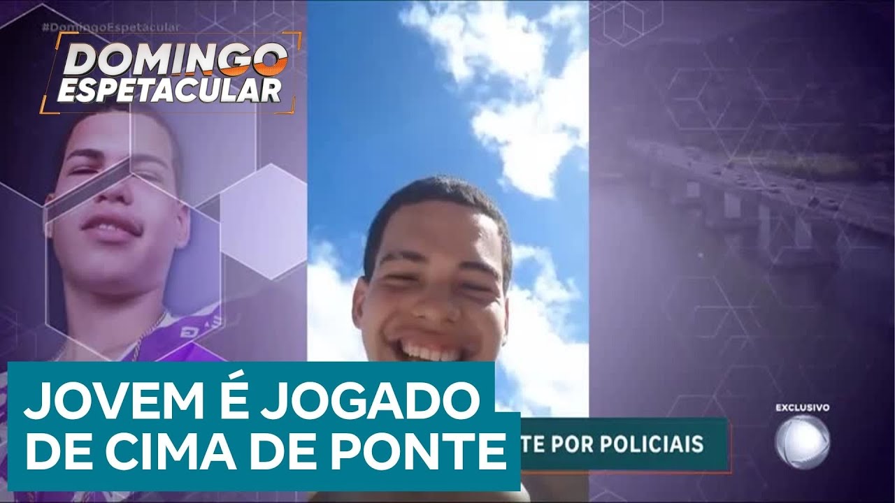 Jovem morre ao ser jogado de ponte por policiais militares