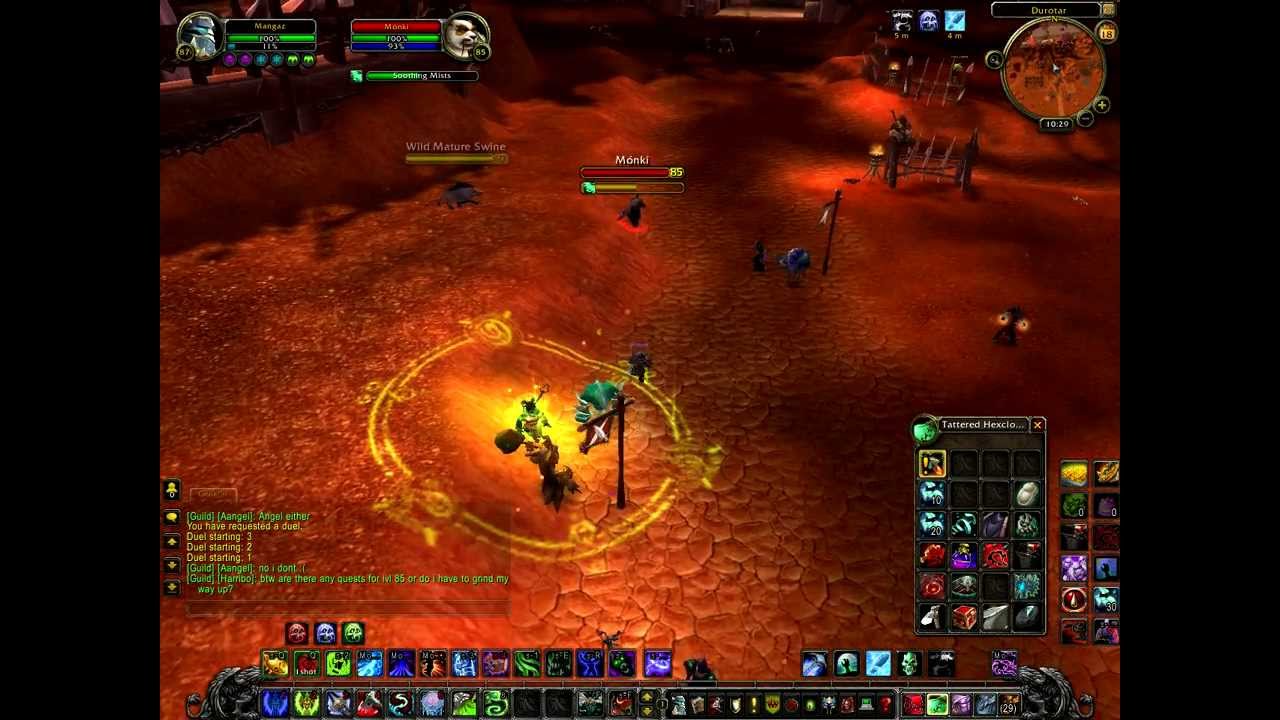 Frost dk dueling lvl 85 monk in MoP Beta!
