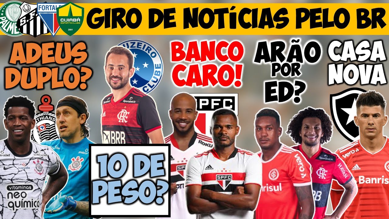CÁSSIO E GIL FORA? KARDEC NO VERDÃO? ARÃO POR EDENÍLSON; 10 NO ZÊRO; Nº MALUCO NO SP, CUESTA, ALVES+