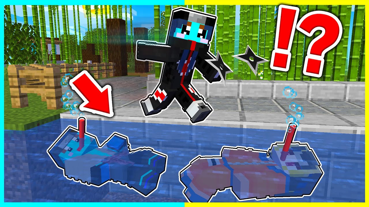 忍者の力を使ってチート逃走中！ママ忍者から逃げろ🔥【まいくら / マインクラフト】