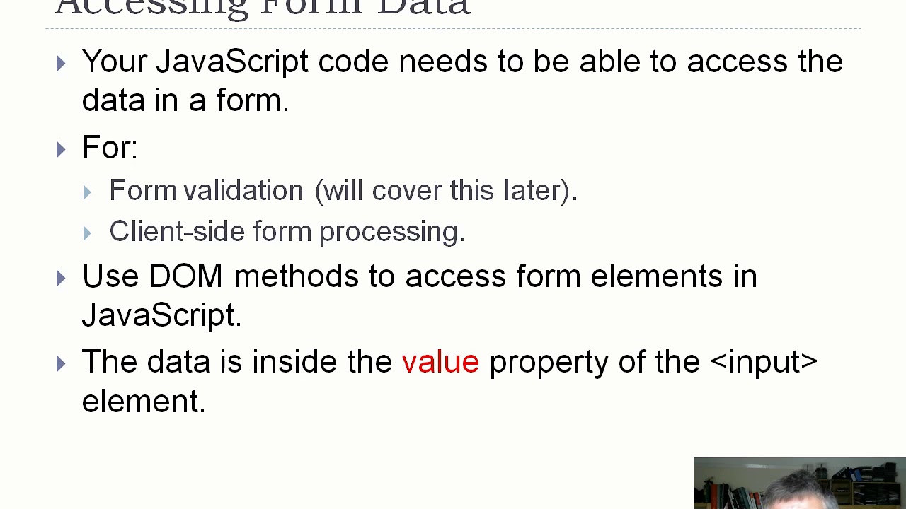 CST 2120 – Week 4 | Video 13: Forms - David Gamez