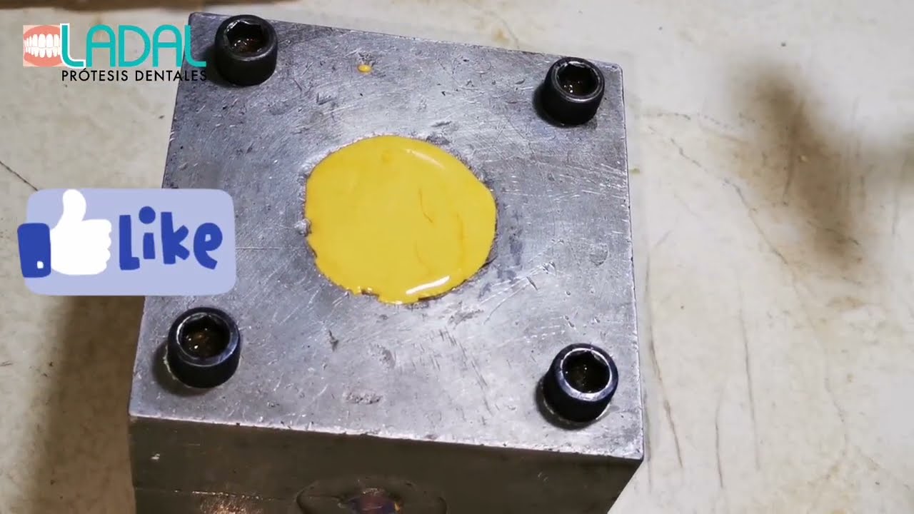 Enfrascado de prótesis dental  flexible unilateral #3 🦷