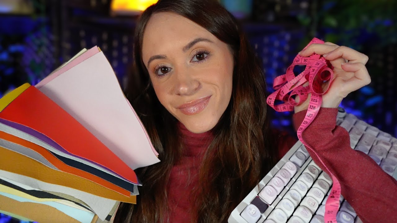 ASMR Personal Assistant Helps You Glow Up 💖 (color analysis, measuring, typing & writing)