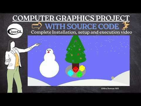 Christmas | OpenGL Project | Computer Graphics Project | With Source Code and Sample Report