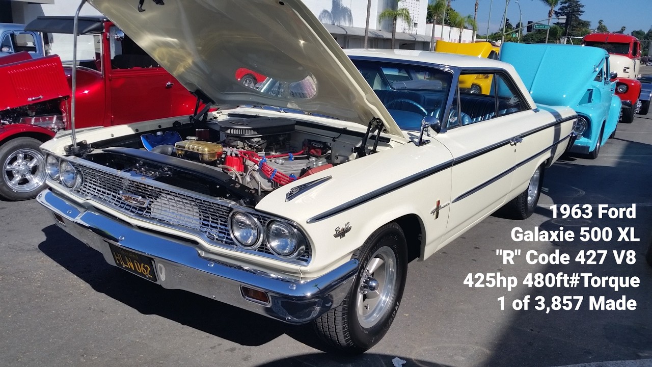 1963 Ford Galaxie 500 XL R Code 427 V8 425hp 480ft-lb Torque 4
