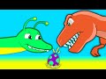 Mystery Dinosaur Egg! Find the egg&#39;s dinosaur mother! Groovy The Martian episodes cartoon for kids!