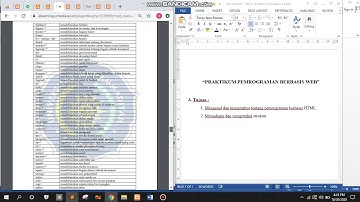 5 menit awal Praktikum Pemrograman Web