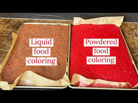 Food Coloring Powder Vs Liquid