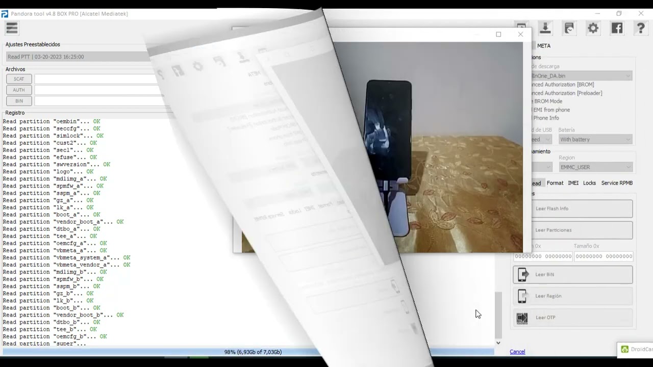 TCL 20B (6159A MTK6762) FULL BACKUP FIRMWARE, IMEI REPAIR BY PANDORA BOX🌎🌎✅️✅️