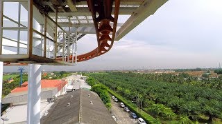 รถไฟเหาะ Sky Coaster | สวนสนุก Dream World | Vekoma Swinging Turns