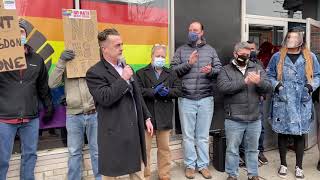 Albany rally calls for county legislator to resign