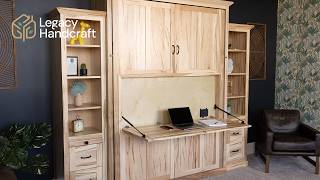 Assembling Your Legacy Handcraft Murphy Bed with a Drop Down Desk | Full Step-by-Step Guide