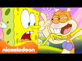 SpongeBob &amp; Sandy Explore Bikini Bottom as Fish! 🐠 | SpongeBob SquarePants | Nickelodeon UK