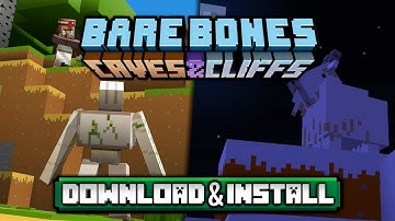 Bare Bones Texture Pack 1.17 / 1.17.1 Download & Install Tutorial