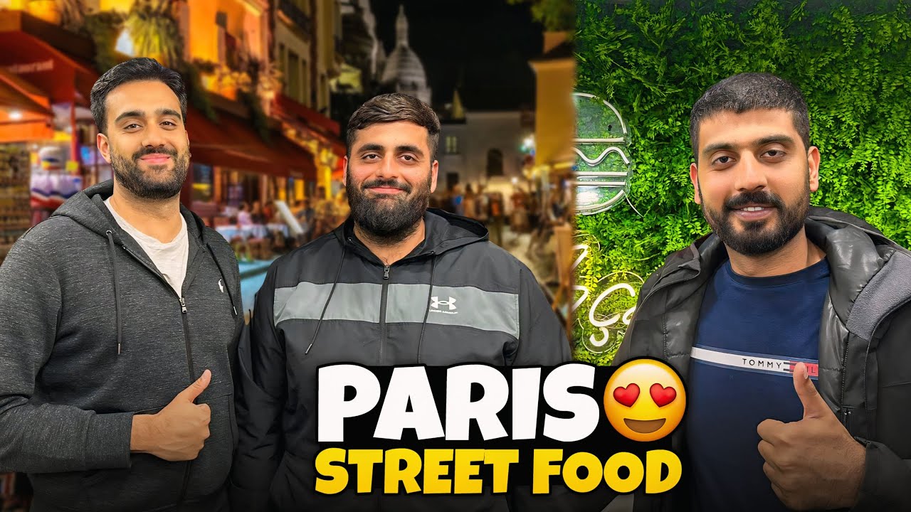 Special guest from UK 🇬🇧 | Late night trying street food of Paris | Bilal Marth