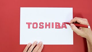How To Draw Toshiba Logo