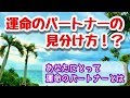 運命のパートナーの見分け方！？