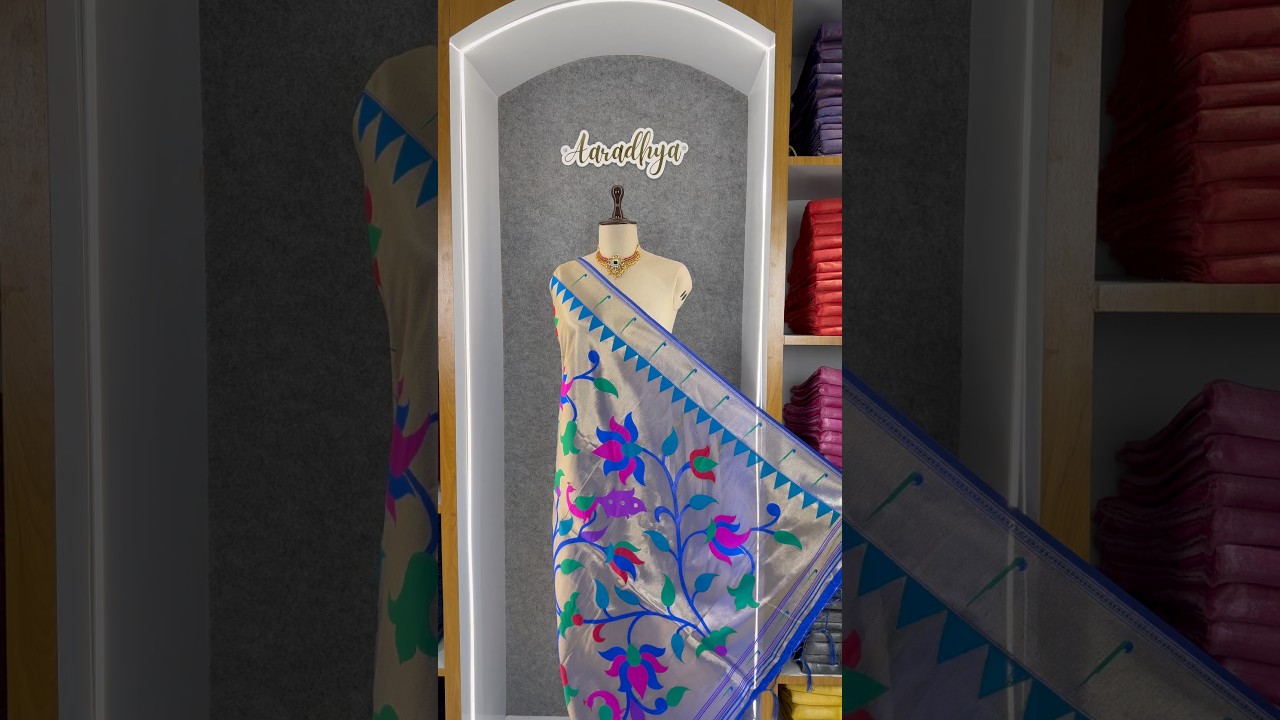 Paithani Soft Silk Lotus Jaal Dupatta