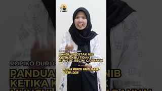 Ini Cara Cetak Nib Ketika Kbli Tidak Muncul ropikodurichannel ropikoduri nib oss ossrba piko