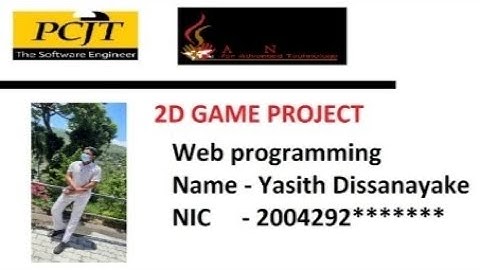 2D game development using #html #css #javascript | Java institute | Yasith dissanayake