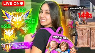 HOJE EU VOU TE CARREGAR PRO DESAFIANTE 🤫 FREE FIRE AO VIV...