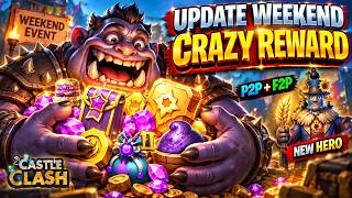 UPDATE WEEKEND 🔥 CRAZY REWARDS + NEW HERO! | P2P + F2P | Castle Clash screenshot 2