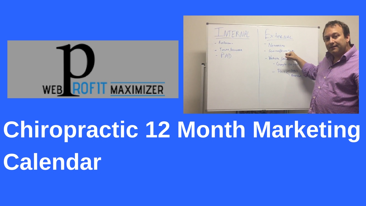 Chiropractic 12 Month Marketing Calendar