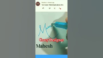 Stylist signature of name MAHESH #trending #viral #shorts @FukraInsaan @TheSocialFactory