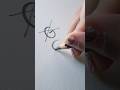 How to write “G” in pencil calligraphy #calligraphy #viral #reels #fyp